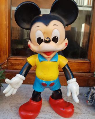 MICKEY MOUSE IN GOMMA DURA LEDRA PLASTIC 1962