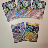 lotto 5 carte ex pokmeon luce nera 