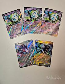 lotto 5 carte ex pokmeon luce nera 