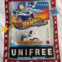 Hotwheels racer verse Buzz Lightyear Mattel Toy