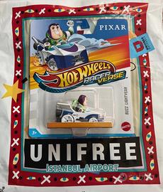 Hotwheels racer verse Buzz Lightyear Mattel Toy