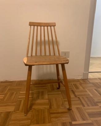 Sedia vintage stile scandinavo