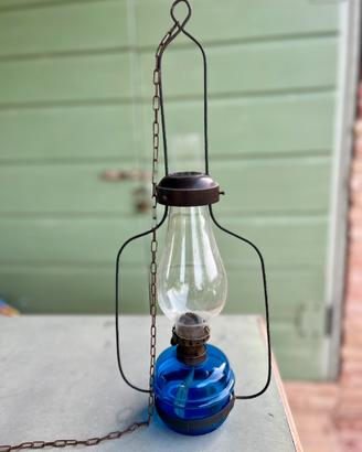 Lampada olio vetro soffiato