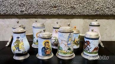 9 Boccali Birra Vintage