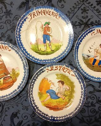 piatti decorativi quattro stagioni 