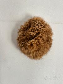 Cappello vintage in pelliccia marrone