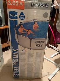 Piscina Bestway Steel Pro MAX 3.05m x 76cm + scale