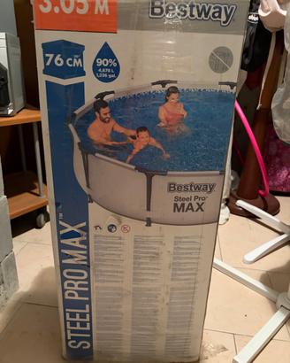 Piscina Bestway Steel Pro MAX 3.05m x 76cm + scale