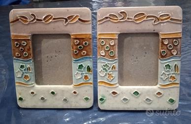 Portafoto in ceramica 