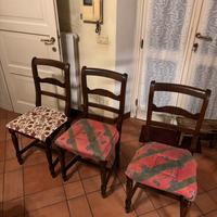 Sedie da pranzo impagliate