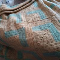 Coperta matrimoniale vintage uncinetto anni 30