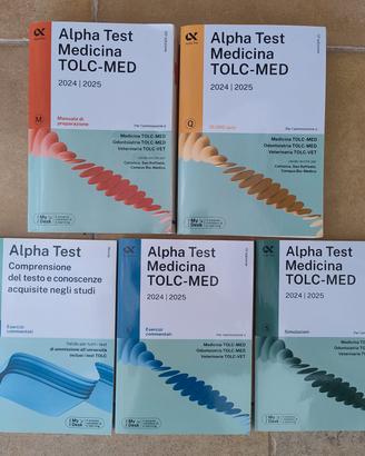 libri  test medicina e libri matematica 