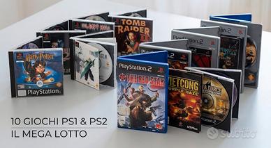 Lotto 10 giochi per PlayStation 1 e PlayStation 2.