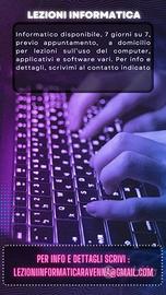 Insegnante di informatica offre lezioni