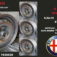 Cerchi gta 6,5x 15 4x108 alfa romeo GT coupè