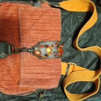 borsa a spalla in velluto