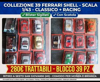 Collezione 39 Ferrari Shell 1/43 classico + racing