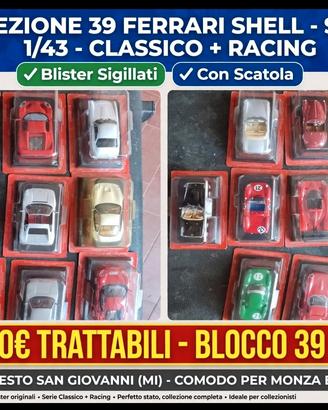 Collezione 39 Ferrari Shell 1/43 classico + racing
