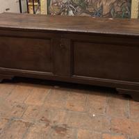 Cassapanca Antica in Noce Massello