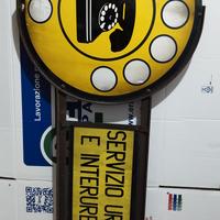 Insegna Telefonica Vintage