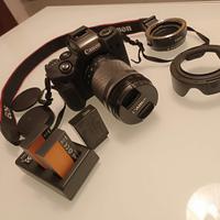 Canon M5 + 18-150 f3.5-6.3. + mount adapter ef/M