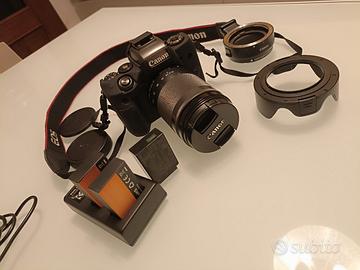 Canon M5 + 18-150 f3.5-6.3. + mount adapter ef/M