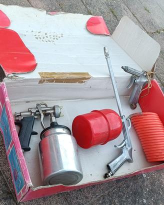 kit compressore pistola aria aerografo spruzzatore