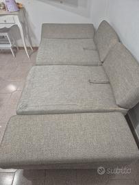 DIVANO CON SCHIENALI RIBALTABILI  SINGOLARMENTE