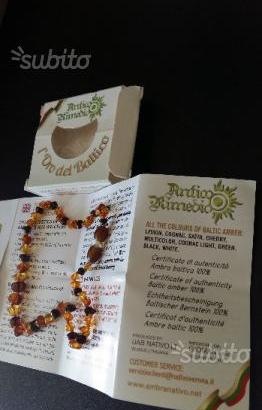 Collana d'ambra prenatal