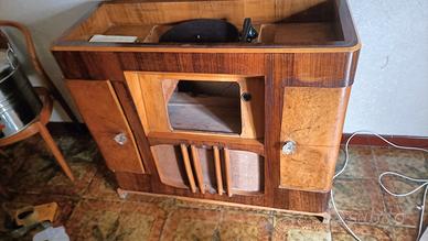 mobile antico con giradischi 