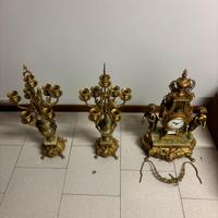 Orologio Imperial + 2 candelabri Trittico