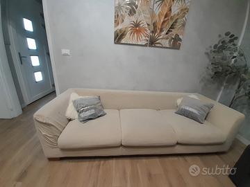 Divano 3 posti beige + Divano 2 posti grigio 