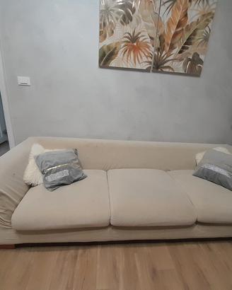 Divano 3 posti beige + Divano 2 posti grigio 