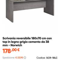 scrivania 180 