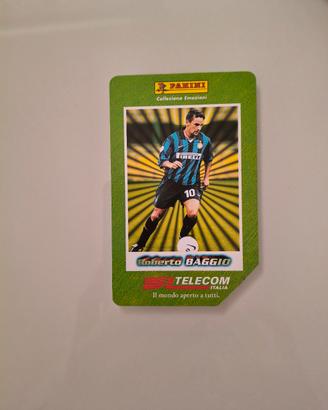 Scheda telefonica rara Panini Roberto Baggio 98/99