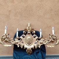 antica cimasa legno '700 applique 