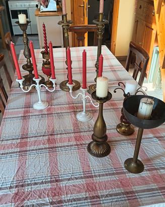 candelabri in ottone 