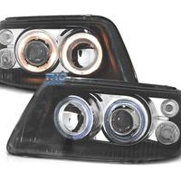 FARI VOLKSWAGEN VW T5 03-09 ANGEL EYES FONDO NERO