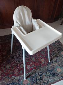 Seggiolone ikea Antilop con vassoio e cuscino