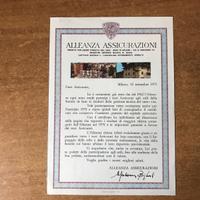 Certificato Alleanza Assicurazioni