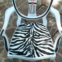 sedia shabby chic vintage rivisitata