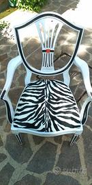 sedia shabby chic vintage rivisitata