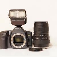 Minolta 550si Date+ Sigma 100-300mm+Flash