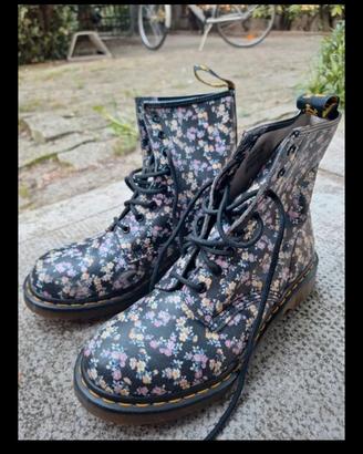 stivaletti a fiori Dr Martens n.40