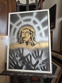 Quadro "Gesù", tecnica mista