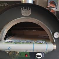 Forno gas legna hybrid clementi refrattario inox