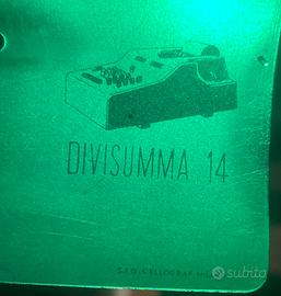 Mascherina-stencil Olivetti Divisumma 14 vintage -