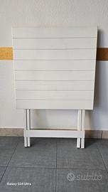 15 tavoli 60x60x74h bianco legno pieghevole