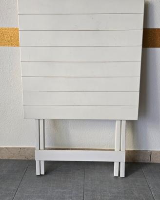 15 tavoli 60x60x74h bianco legno pieghevole