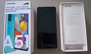 Samsung Galaxy A51+custodia in regal
